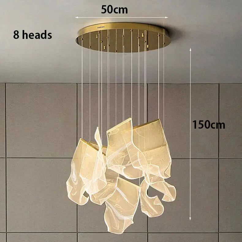 Modern home decor led lights pendant light lamps forstaircase Chandeliers for living room hanging light indoor lighting