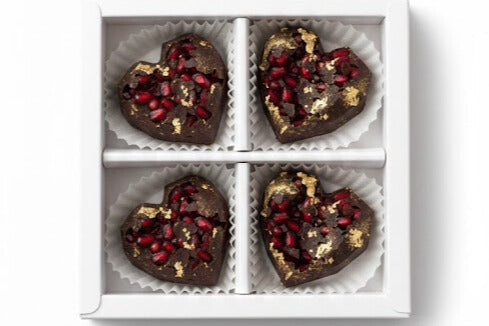 Dark Chocolate & Pomegranate Heart