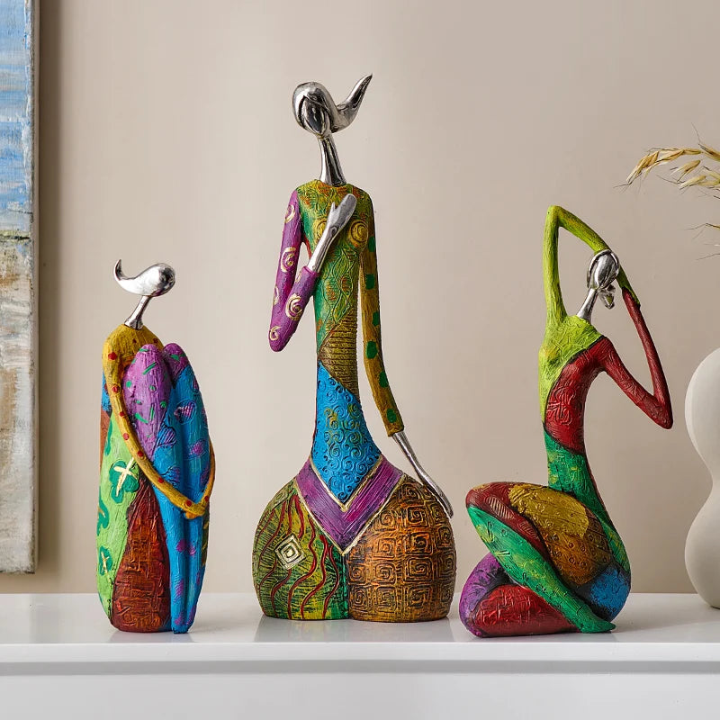 Nordic Abstract art ornaments decorative figurines home accessories Creative office desk decoracion para el hogar living room