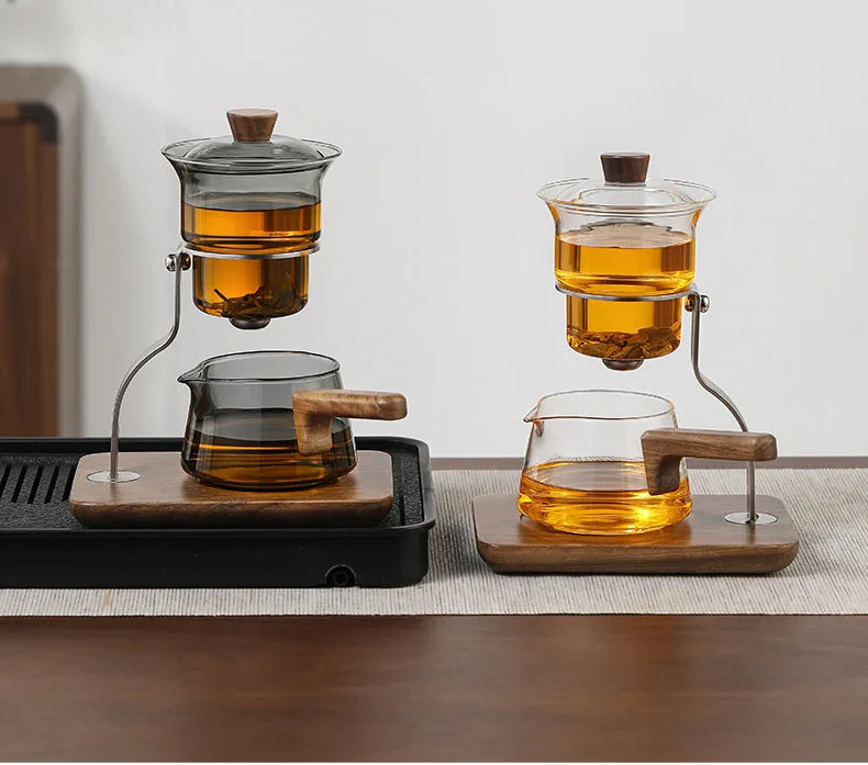 New Creative Design High-grade Magnetic Glass Teapot Kettle Infuser Teapot Water Separation Inner Magnetic Switch Tea Filtration
