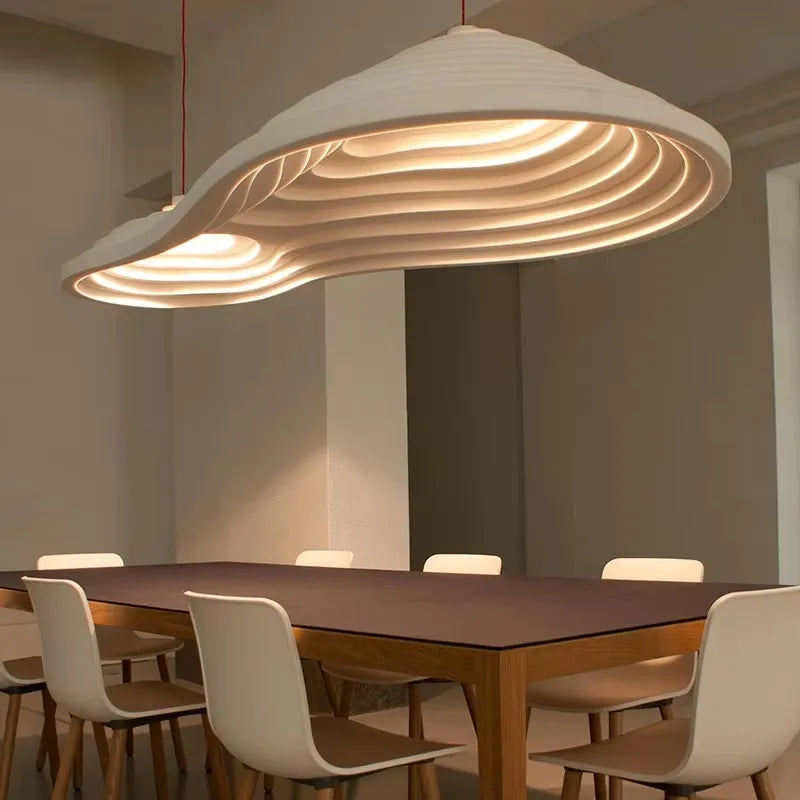Nordic terrace Wabi Sabi chandelier restaurant creative dining table cream style homestay minimalist branch chandelier