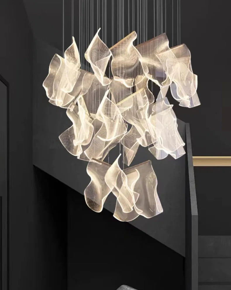 Modern home decor led lights pendant light lamps forstaircase Chandeliers for living room hanging light indoor lighting