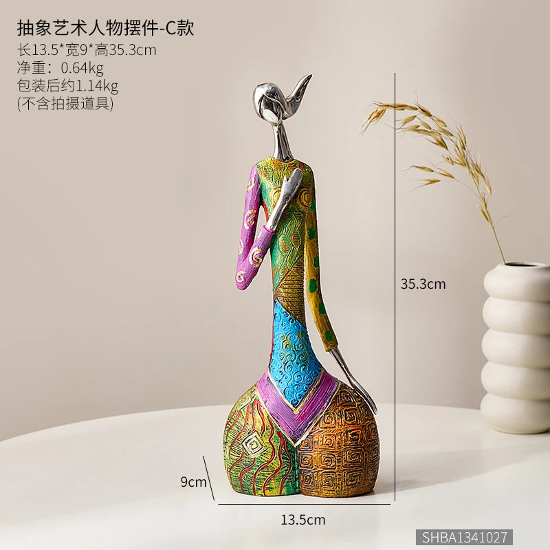 Nordic Abstract art ornaments decorative figurines home accessories Creative office desk decoracion para el hogar living room