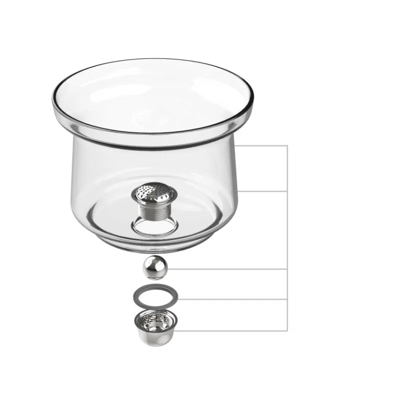 New Creative Design High-grade Magnetic Glass Teapot Kettle Infuser Teapot Water Separation Inner Magnetic Switch Tea Filtration