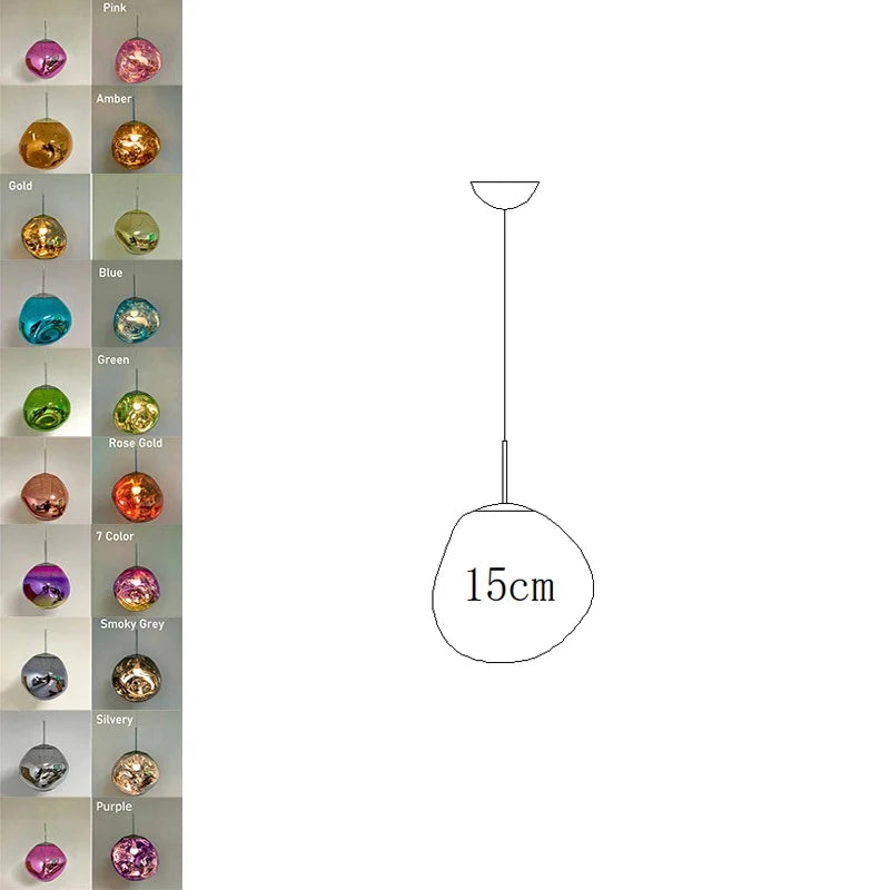 Nordic Lava LED Pendant Light Modern Light PVC Lighting Living Room Lights Indoor Deco Home Fixtures Loft Kitchen Hanging Lamps