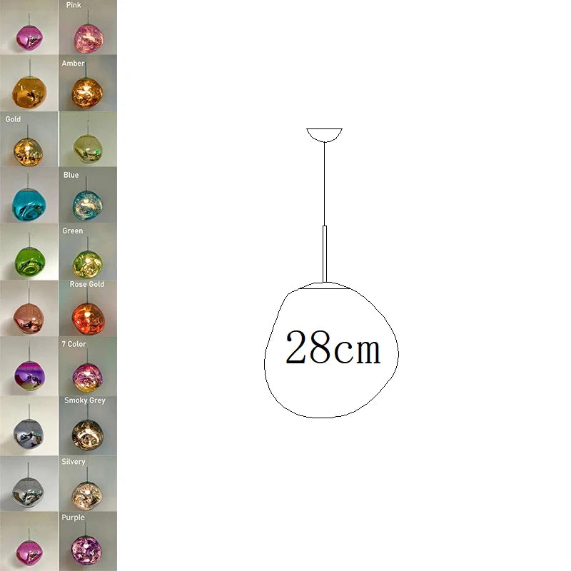 Nordic Lava LED Pendant Light Modern Light PVC Lighting Living Room Lights Indoor Deco Home Fixtures Loft Kitchen Hanging Lamps