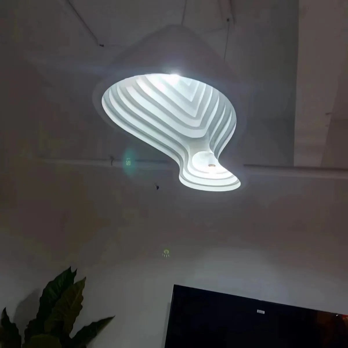 Nordic terrace Wabi Sabi chandelier restaurant creative dining table cream style homestay minimalist branch chandelier