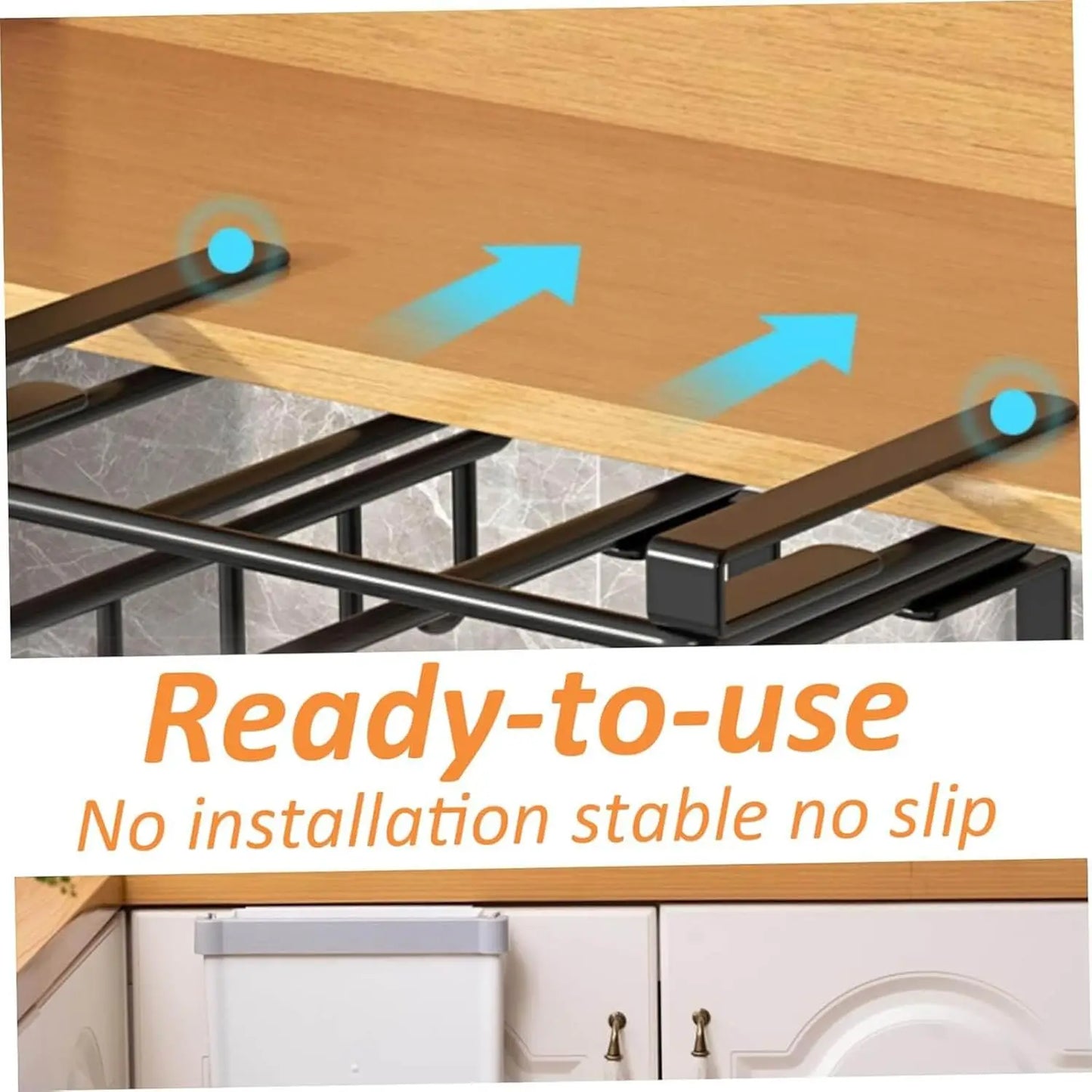 Kitchen Storage Rack for Cutting Boards,Pot Lid Holder, Wall-Mounted Cutting Board Rack,Wall-Mounted Chopping Board