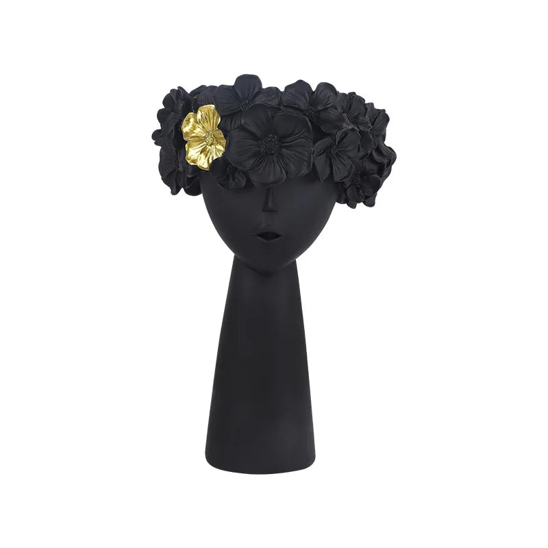 Nordic Decoration Home  Flower Vase  Living Room Decoration  Vases Cute Girl Arranging Flower Container Desktop Accessories