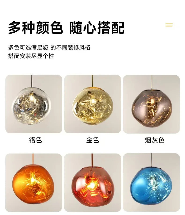 Nordic Lava LED Pendant Light Modern Light PVC Lighting Living Room Lights Indoor Deco Home Fixtures Loft Kitchen Hanging Lamps