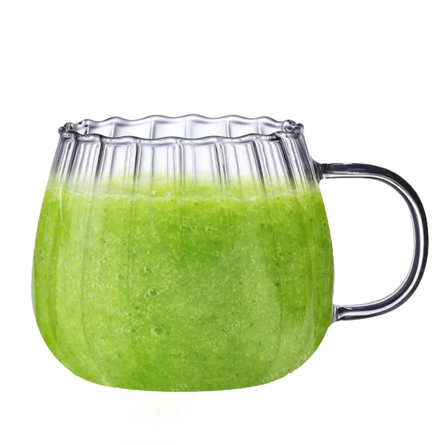 Pumpkin Glass Mug Breakfast Heat-Resistant Oatmeal Milk Coffee Cup Breakfast Milk Cup Water Cup Juice Milk Tea Cup 400ml