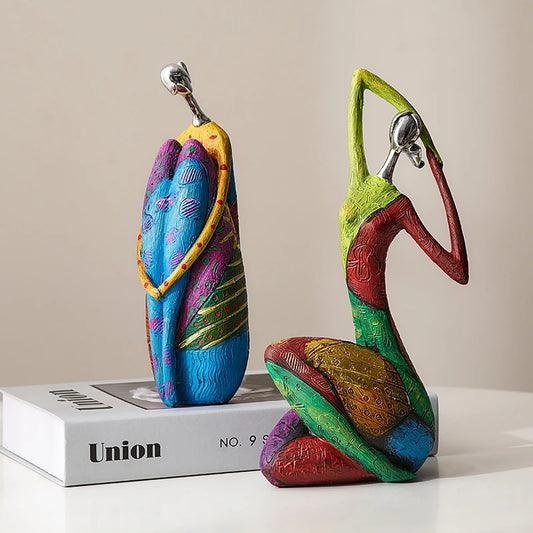 Nordic Abstract art ornaments decorative figurines home accessories Creative office desk decoracion para el hogar living room