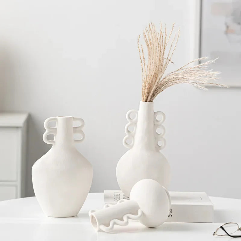 Original Nordic Ceramic Vase for Home Decoration, Flower Pot, Room 2024