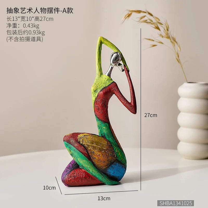 Nordic Abstract art ornaments decorative figurines home accessories Creative office desk decoracion para el hogar living room