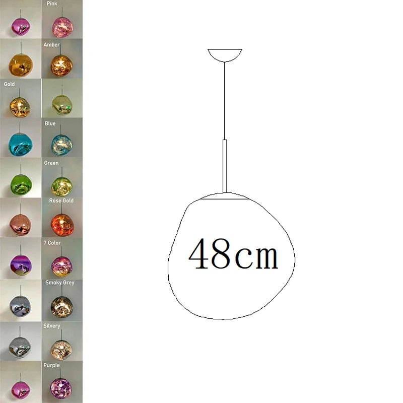 Nordic Lava LED Pendant Light Modern Light PVC Lighting Living Room Lights Indoor Deco Home Fixtures Loft Kitchen Hanging Lamps