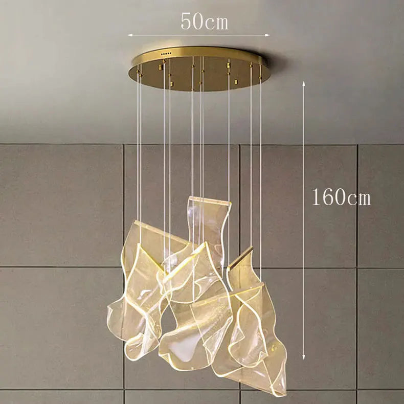 Modern home decor led lights pendant light lamps forstaircase Chandeliers for living room hanging light indoor lighting