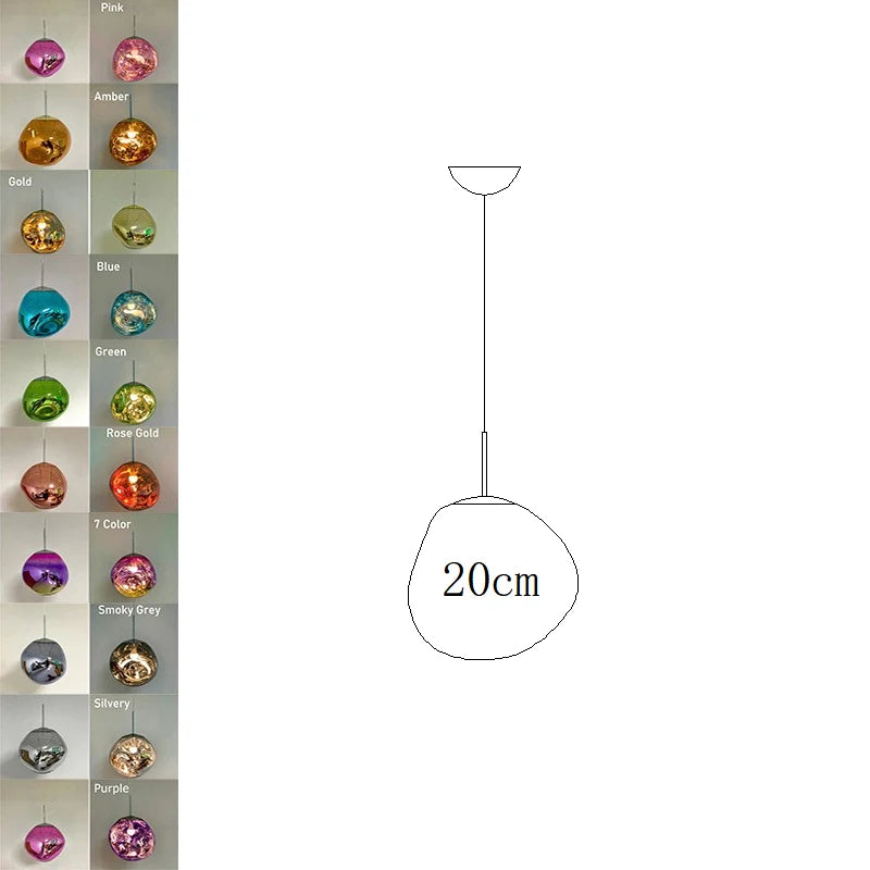 Nordic Lava LED Pendant Light Modern Light PVC Lighting Living Room Lights Indoor Deco Home Fixtures Loft Kitchen Hanging Lamps