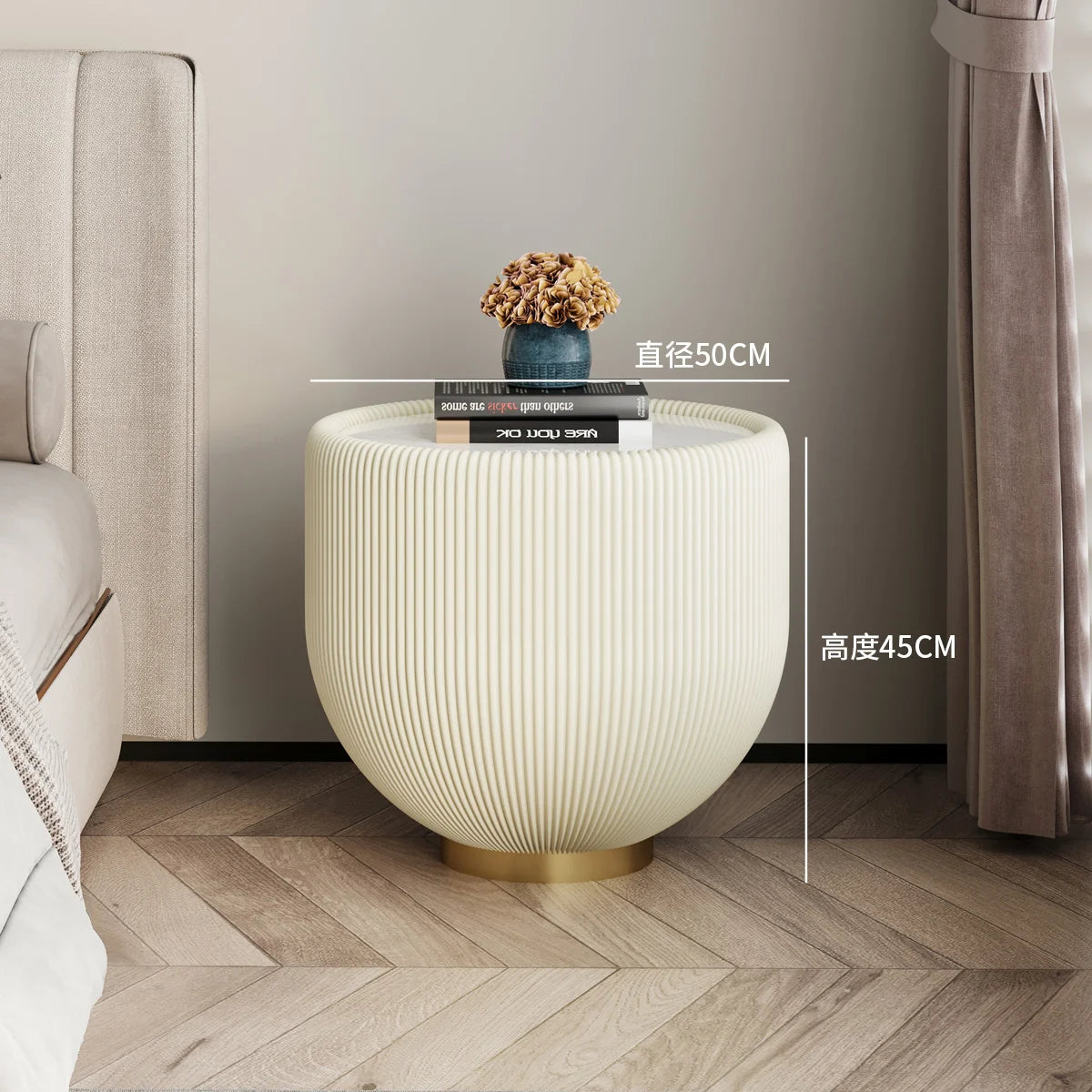 Nordic Aesthetic Night Table Luxury Storage Simple Italian Bedside Table Trendy Modern Criado Mudor De Quarto Bedroom Furniture