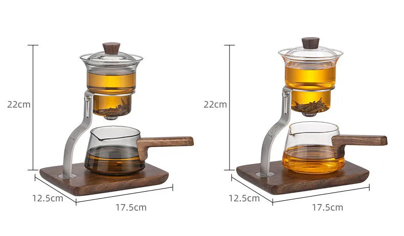 New Creative Design High-grade Magnetic Glass Teapot Kettle Infuser Teapot Water Separation Inner Magnetic Switch Tea Filtration