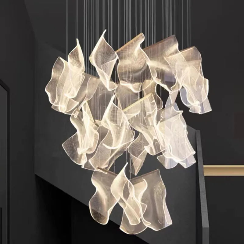 Modern home decor led lights pendant light lamps forstaircase Chandeliers for living room hanging light indoor lighting