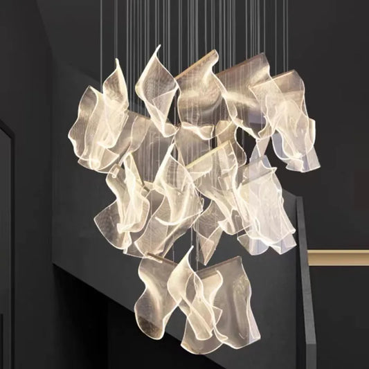 Modern home decor led lights pendant light lamps forstaircase Chandeliers for living room hanging light indoor lighting