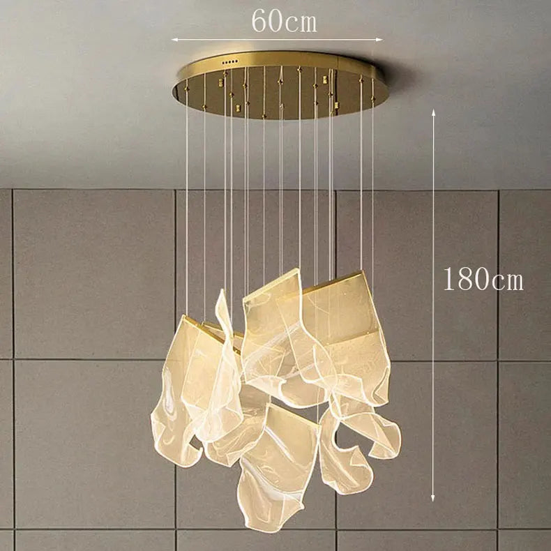 Modern home decor led lights pendant light lamps forstaircase Chandeliers for living room hanging light indoor lighting