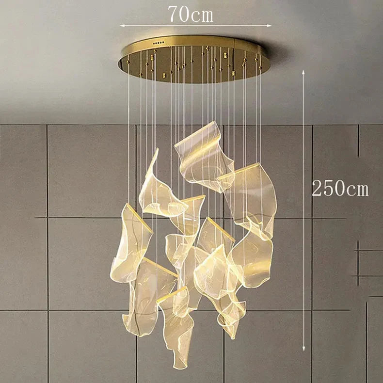 Modern home decor led lights pendant light lamps forstaircase Chandeliers for living room hanging light indoor lighting