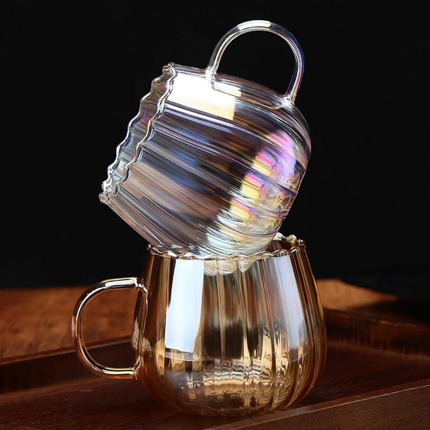 Pumpkin Glass Mug Breakfast Heat-Resistant Oatmeal Milk Coffee Cup Breakfast Milk Cup Water Cup Juice Milk Tea Cup 400ml