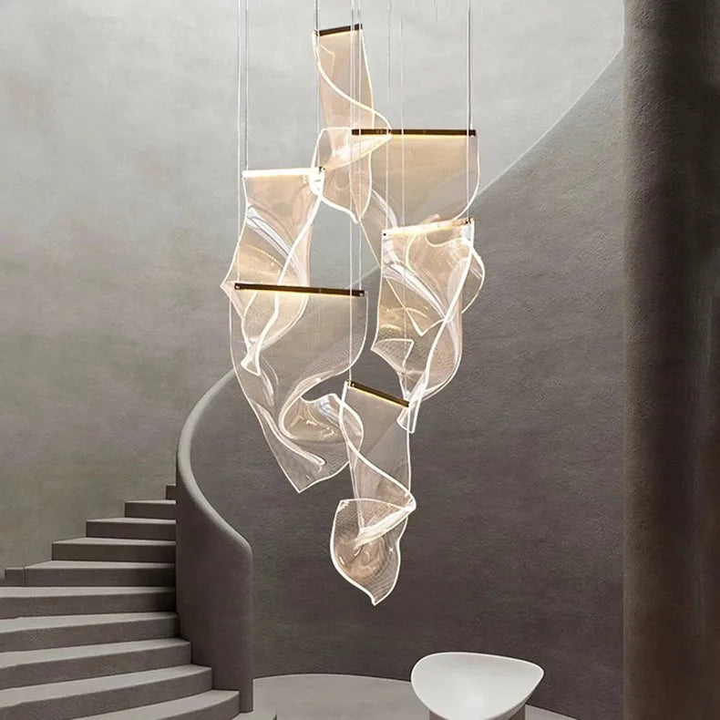 Modern home decor led lights pendant light lamps forstaircase Chandeliers for living room hanging light indoor lighting