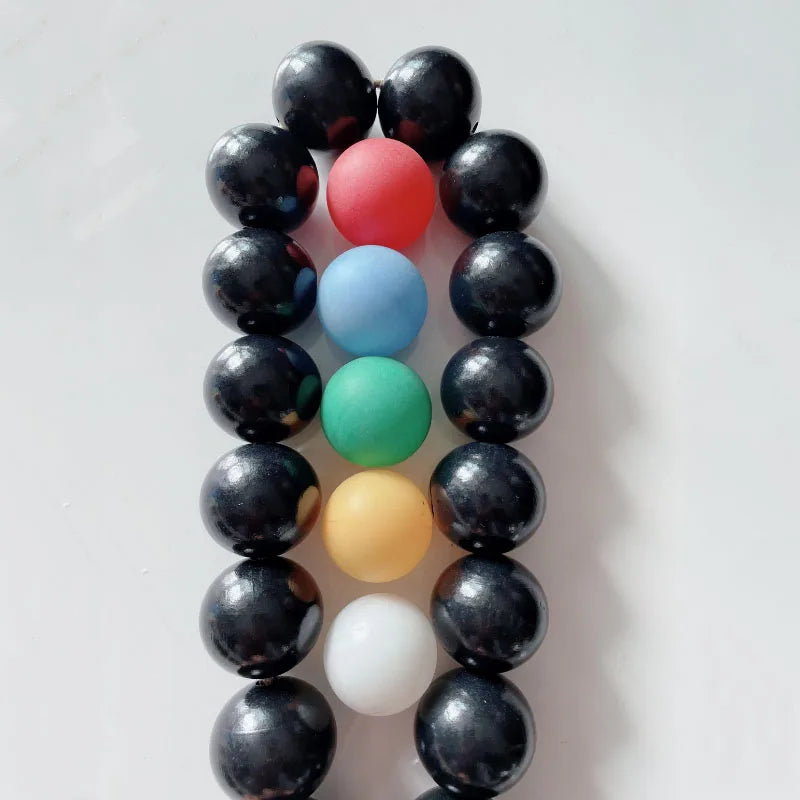 4cm Big Wood Bead Garland Tassel Room Wall Hanging Decor For Christmas Oversized Farmhouse Rustic Country Natural Bead Ornament