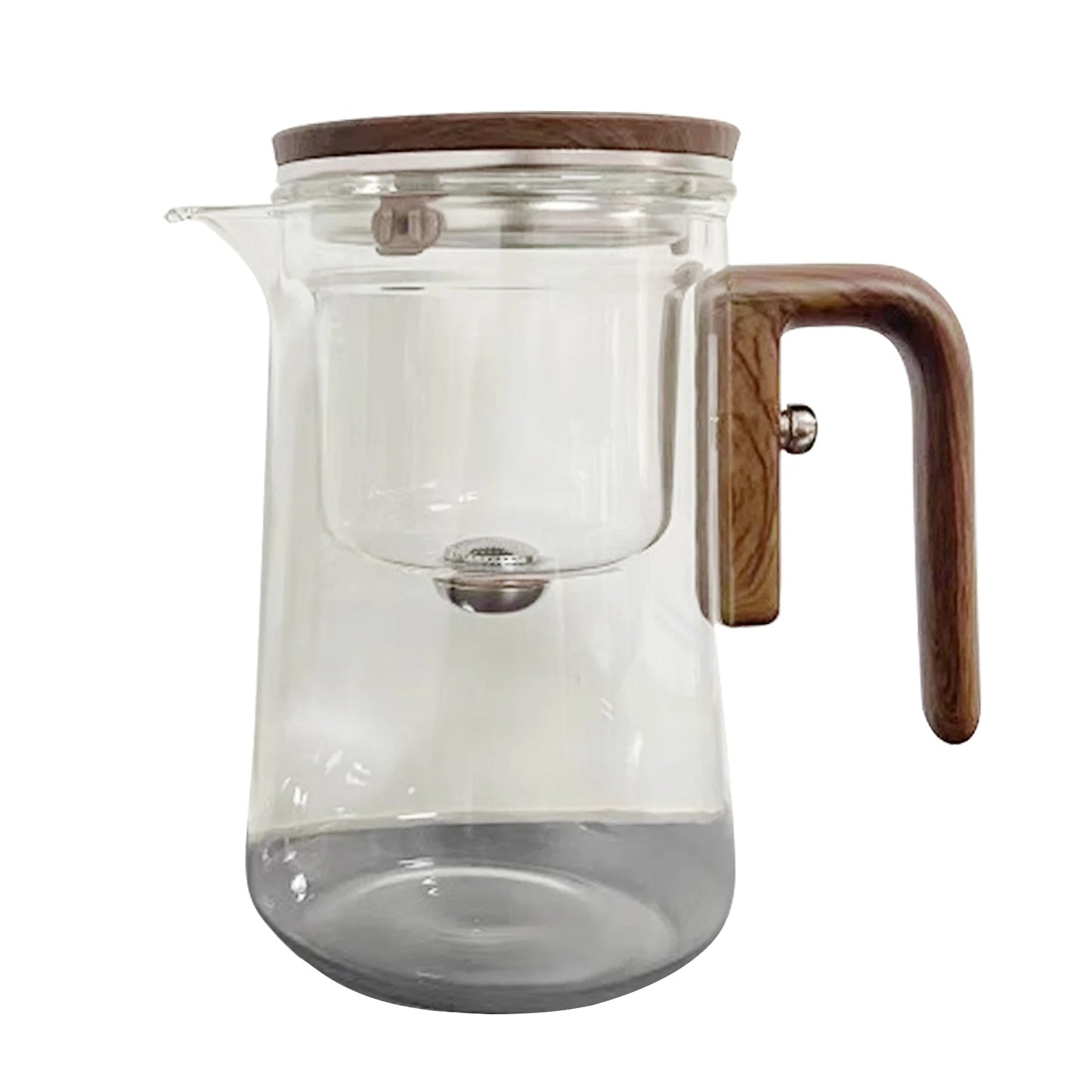 Glass Tea Pot Kettle Infuser 520ML/720ML Teapot Water Separation Inner Magnet One Click Magnetic Tea Filtration Cup Set