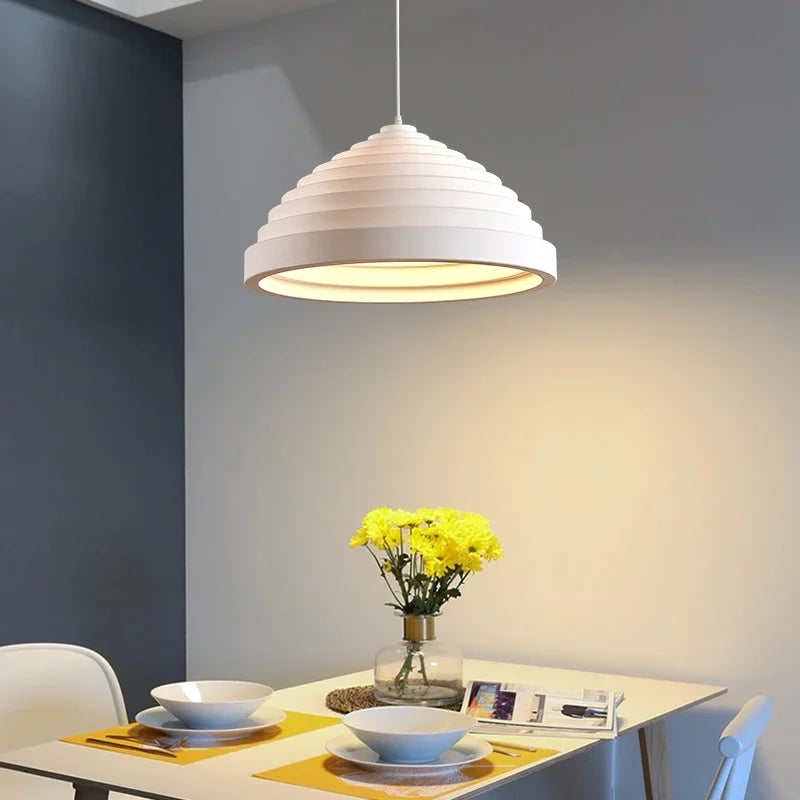 Nordic terrace Wabi Sabi chandelier restaurant creative dining table cream style homestay minimalist branch chandelier