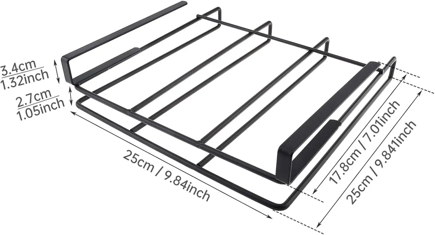 Kitchen Storage Rack for Cutting Boards,Pot Lid Holder, Wall-Mounted Cutting Board Rack,Wall-Mounted Chopping Board