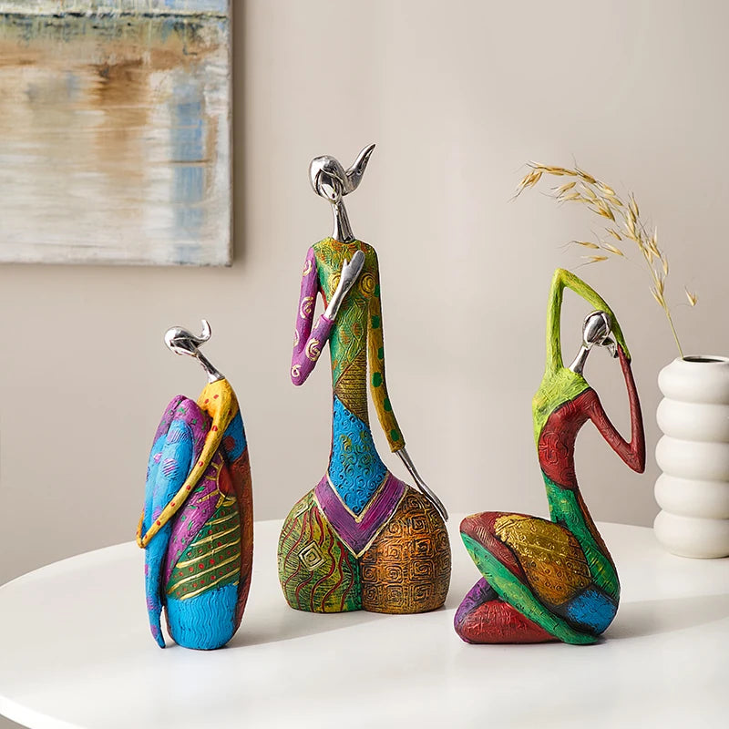 Nordic Abstract art ornaments decorative figurines home accessories Creative office desk decoracion para el hogar living room