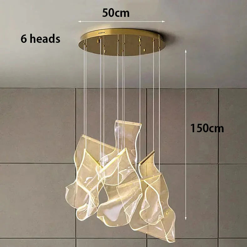 Modern home decor led lights pendant light lamps forstaircase Chandeliers for living room hanging light indoor lighting