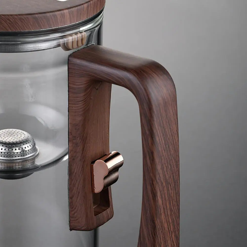 Glass Tea Pot Kettle Infuser 520ML/720ML Teapot Water Separation Inner Magnet One Click Magnetic Tea Filtration Cup Set