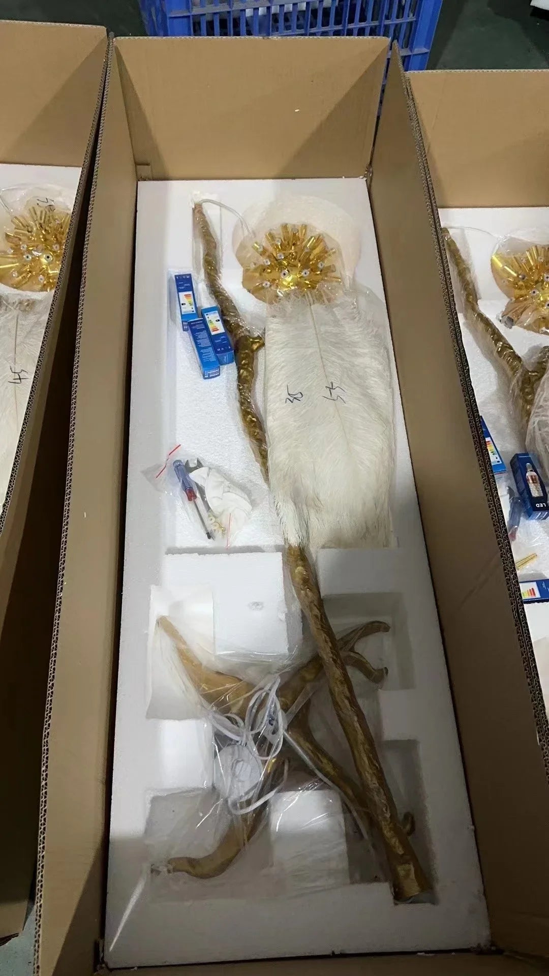 Nordic Ostrich Feather Floor Lamp Living Room Sofa Background Wall Floor Standing Lamp Home Decor Bedroom Bedside Table Lighting