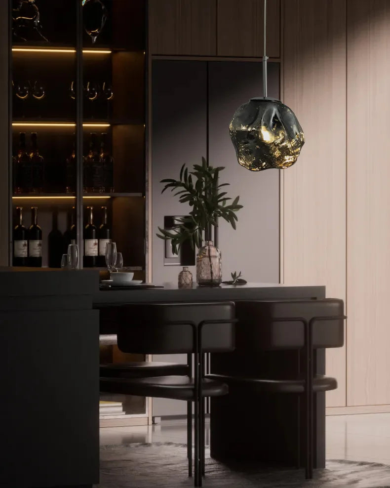 New Lava Glass Ice Cube Bedroom Bedside Chandelier Ceiling Chandelier Ceiling Pendant Lamp Ceiling Light Home Appliance