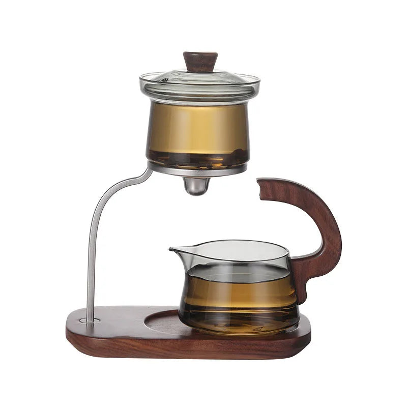 New Creative Design High-grade Magnetic Glass Teapot Kettle Infuser Teapot Water Separation Inner Magnetic Switch Tea Filtration