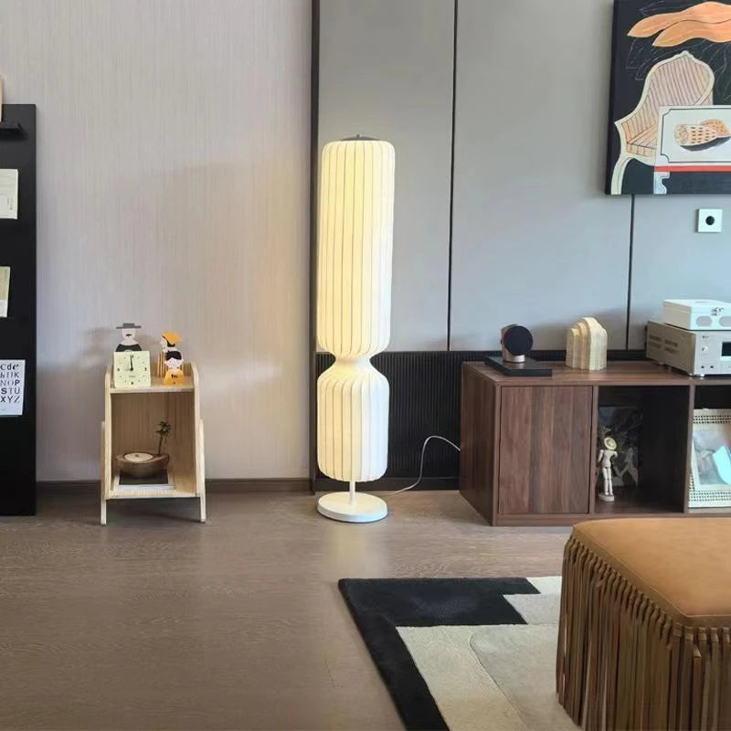 Nordic Minimalist Floor Lamp Creative Striped Design Warm Light Perfect for Living Room  Bedroom Home Decor Lighting Fixture LED