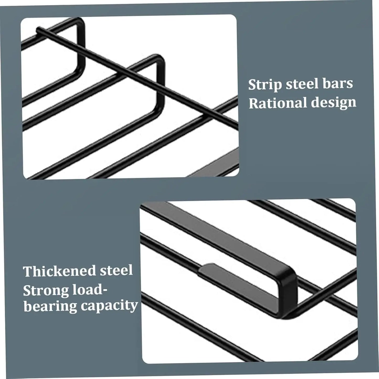 Kitchen Storage Rack for Cutting Boards,Pot Lid Holder, Wall-Mounted Cutting Board Rack,Wall-Mounted Chopping Board