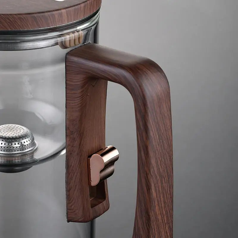 Glass Tea Pot Kettle Infuser 520ML/720ML Teapot Water Separation Inner Magnet One Click Magnetic Tea Filtration Cup Set