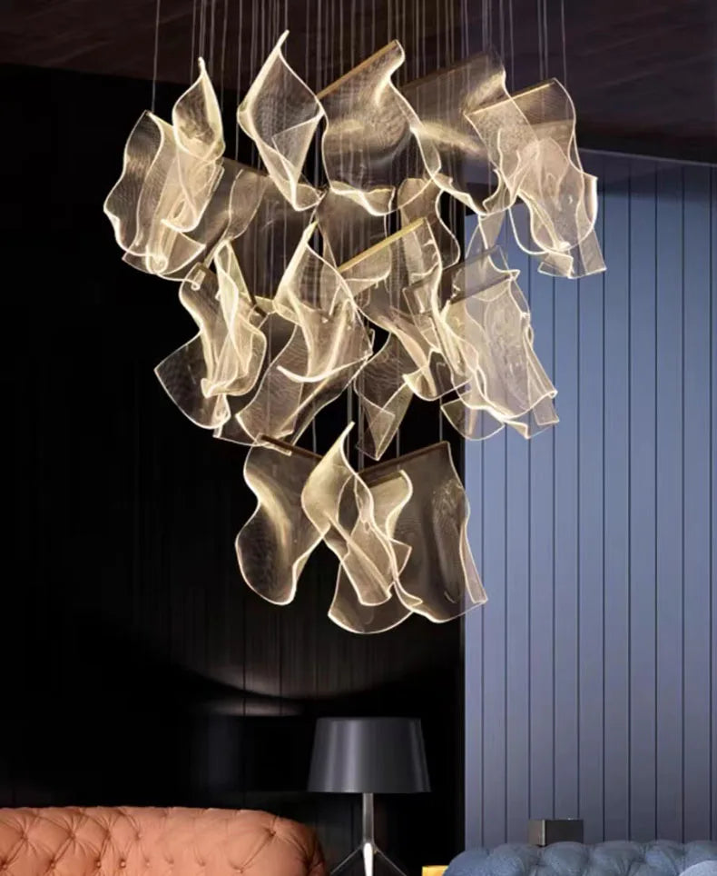 Modern home decor led lights pendant light lamps forstaircase Chandeliers for living room hanging light indoor lighting