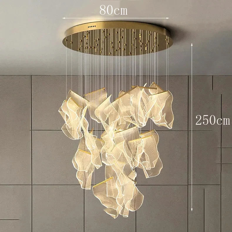 Modern home decor led lights pendant light lamps forstaircase Chandeliers for living room hanging light indoor lighting