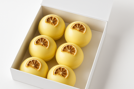 bara 6 bombs och citronen kan vara halva delade 
