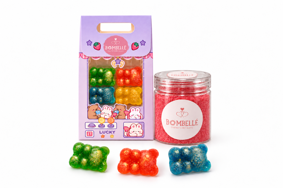 Bombellé Crystal Candy Bears med Candy Dip för 59 kr