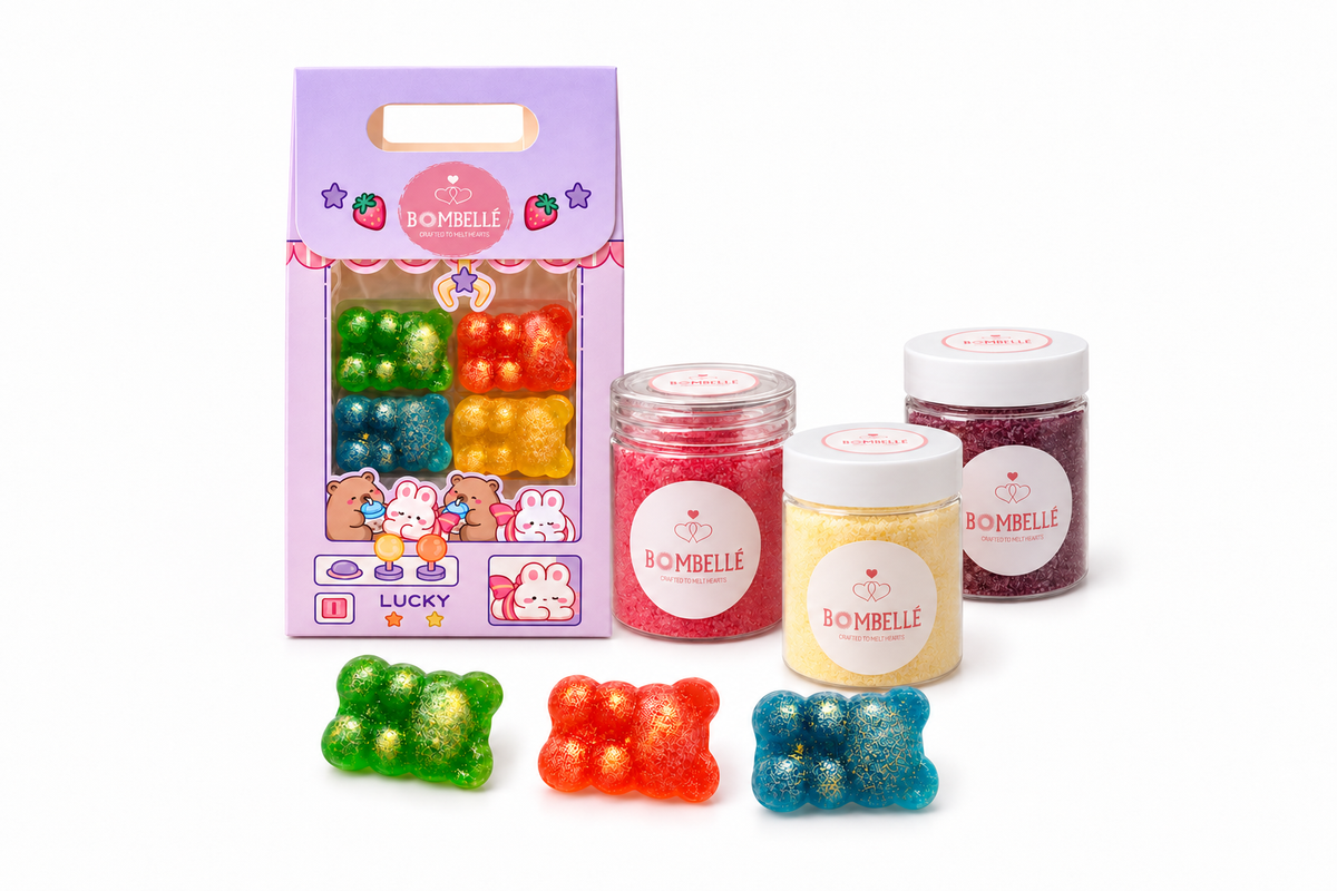 Bombellé Crystal Candy Bears med tre Candy Dip-smaker