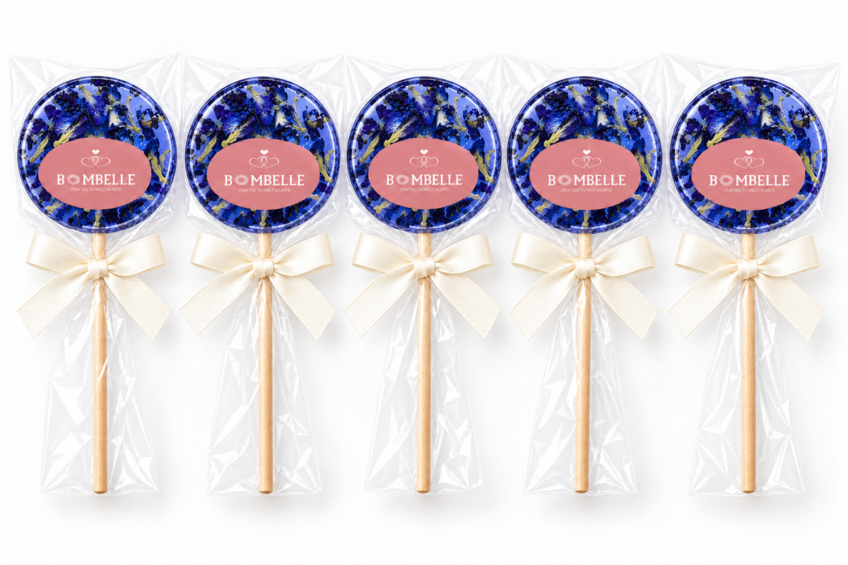 Butterfly Pea – 5-pack individuellt inslagna runda teklubbor