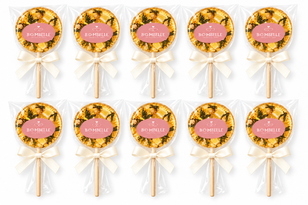 Citrus Harmony – 10-pack individuellt inslagna runda teklubbor