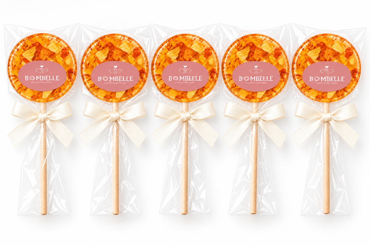 Sunrise – 5-pack individuellt inslagna runda teklubbor